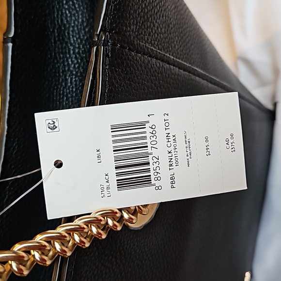 Coach Black Turnlock Chain Tote Shoulder Bag - Picture 5 of 10